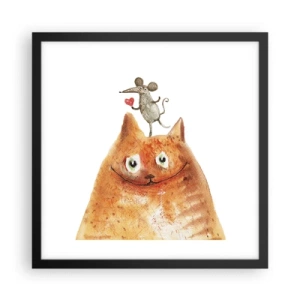 Poster in cornice nera - I paradossi dell'amore - 40x40 cm