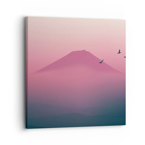 Quadro su tela - Stampe su Tela - Viandanti sopra le nuvole - 30x30 cm