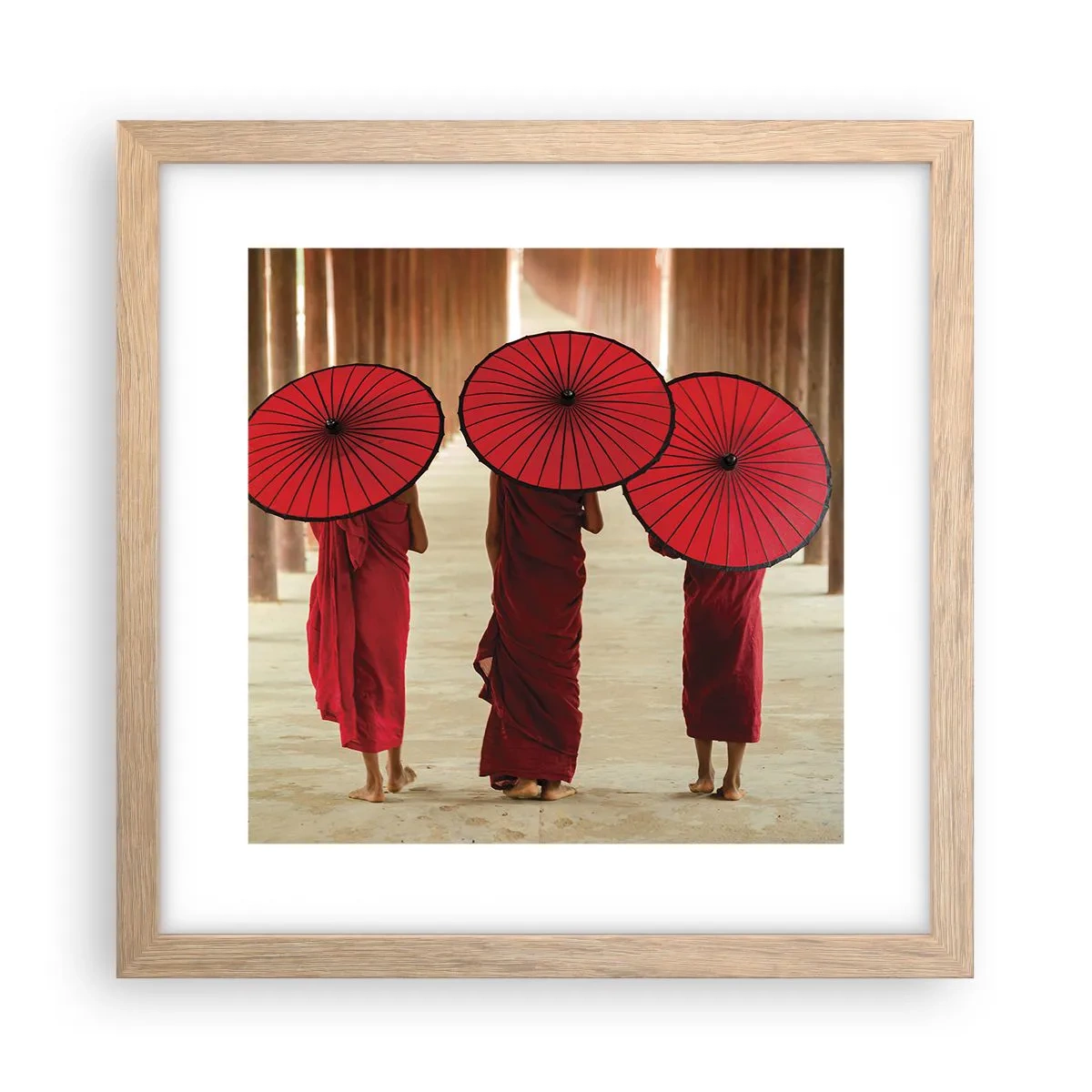 Poster in cornice rovere chiaro - In cammino verso la Terra Pura - 30x30 cm