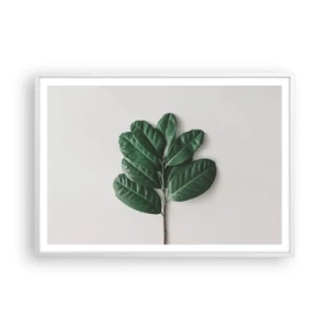 Poster in cornice bianca - Il disegno della natura stessa - 100x70 cm
