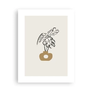 Poster - Monstera: ornamento della casa - 30x40 cm