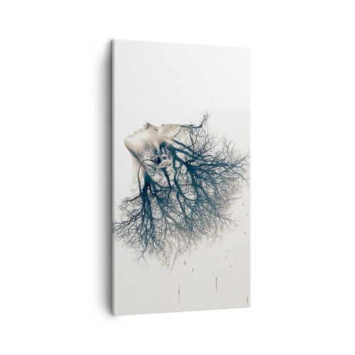 Quadro su tela - Stampe su Tela - In ascolto del sussurro dell'albero - 45x80 cm