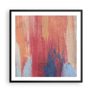 Poster in cornice nera - Colando con l'arcobaleno - 60x60 cm