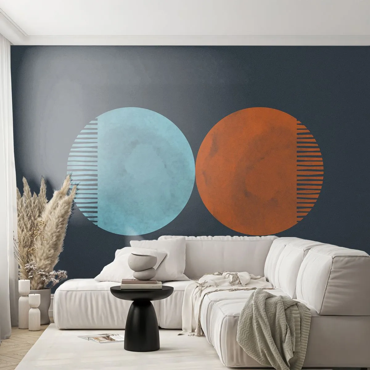Fotomurali Premium Canvas - Solo geometria? - Astrazione, Pezzo, Quartieri - 200x140 cm