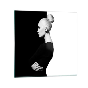 Quadro su vetro - Semplicemente donna - 50x50 cm