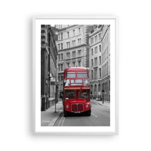 Poster in cornice bianca - Il quotidiano non deve essere grigio - 50x70 cm