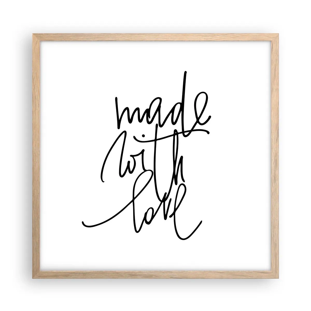 Poster in cornice rovere chiaro - La migliore marca - 50x50 cm