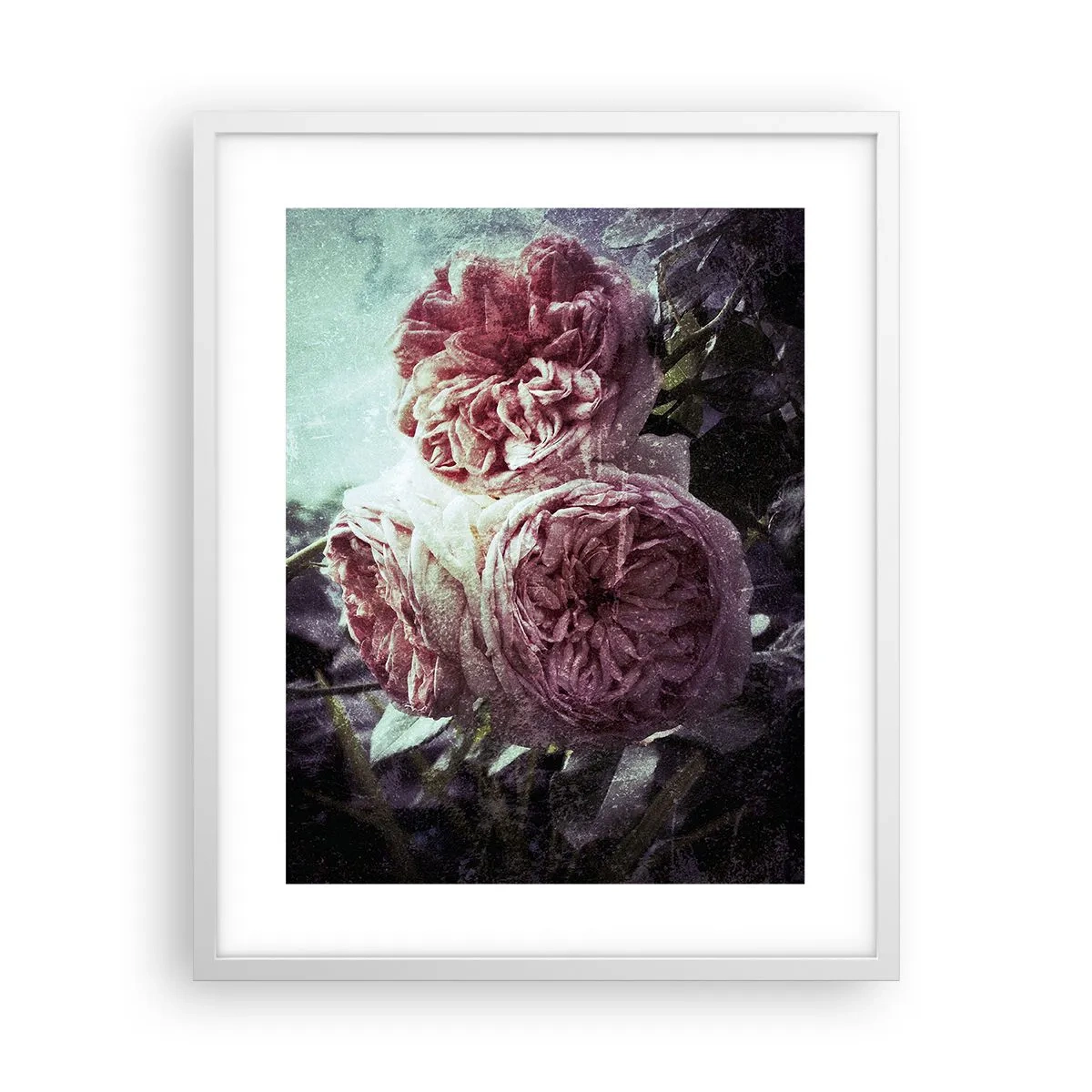 Poster in cornice bianca - In un'atmosfera romantica - 40x50 cm