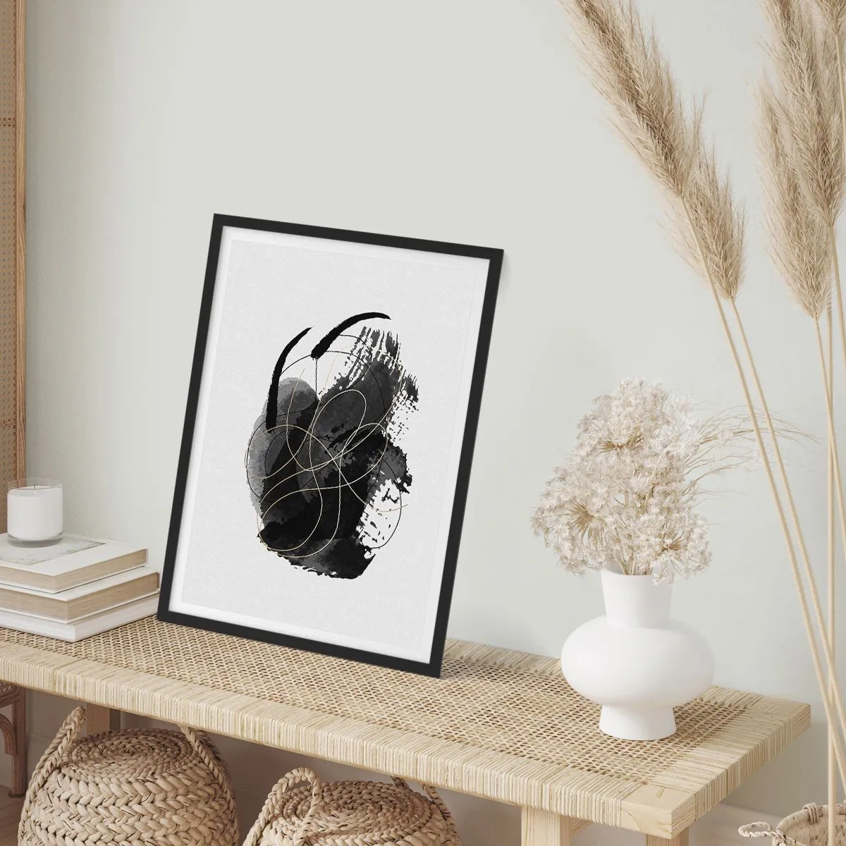 Poster in cornice nera - Nato dal nero - 61x91 cm