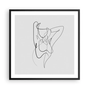 Poster in cornice nera - Davvero, come sei... - 60x60 cm