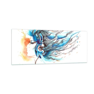 Quadro su vetro - Che suoni la musica - 100x40 cm