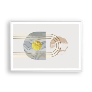 Poster in cornice bianca - Chiarezza e lucentezza - 100x70 cm