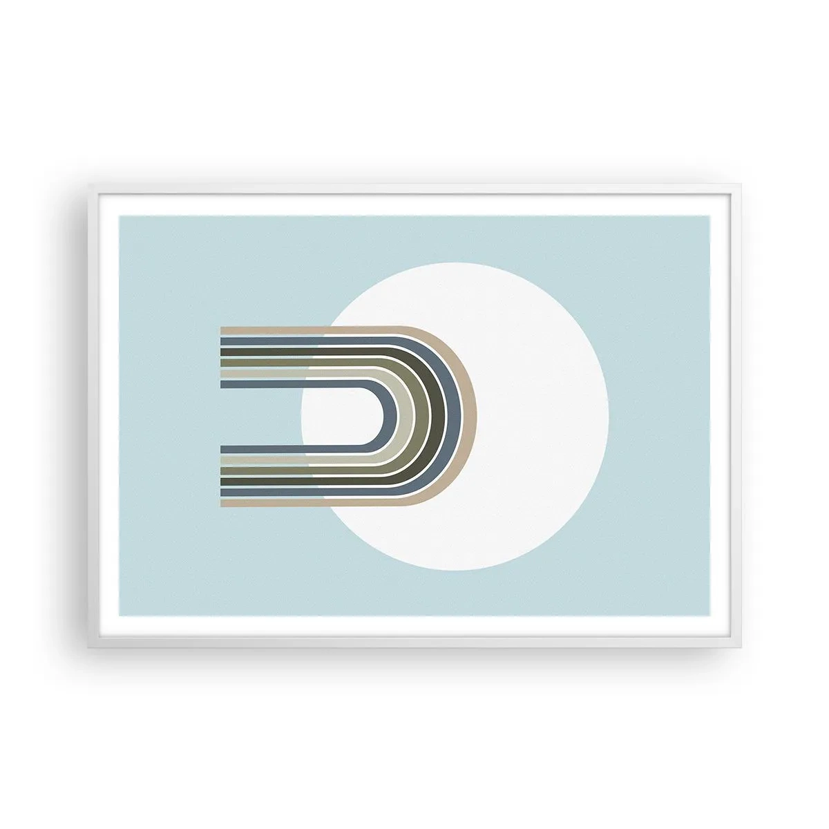 Poster in cornice bianca - Attrazione irresistibile - 100x70 cm