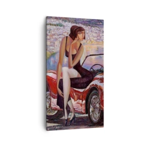 Quadro su tela - Stampe su Tela - Estate? Solo sulla Riviera - 45x80 cm