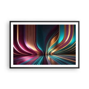 Poster in cornice nera - Architettura di luce - 91x61 cm