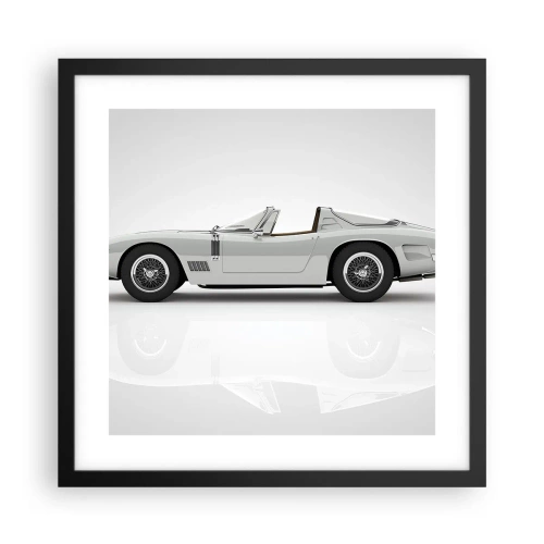 Poster in cornice nera - Promessa di divertimento - 40x40 cm