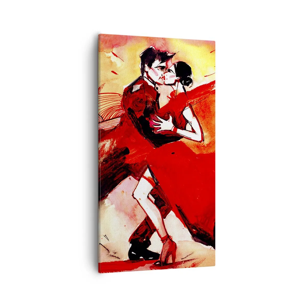 Quadro su tela - Stampe su Tela - Il ritmo porpora della passione - 55x100 cm