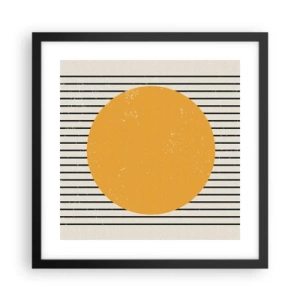 Poster in cornice nera - La forza della semplicità - 40x40 cm