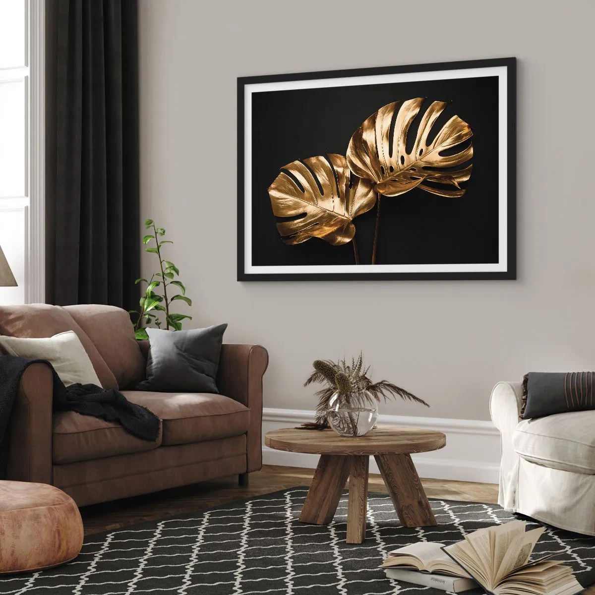 Poster in cornice nera - I tesori della natura - 91x61 cm