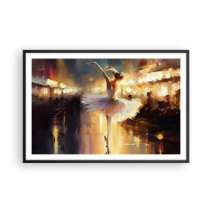 Poster in cornice nera - Miracolo nella strada - 91x61 cm