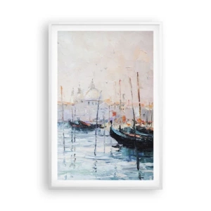 Poster in cornice bianca - Dopo l'acqua, dopo la nebbia - 61x91 cm