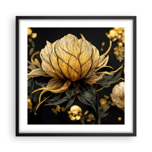 Poster in cornice nera - Delicata fragilità - 50x50 cm