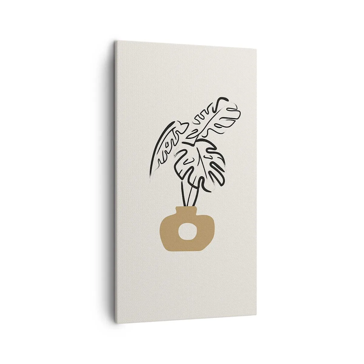 Quadro su tela - Stampe su Tela - Monstera: ornamento della casa - 45x80 cm