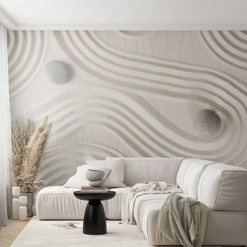 Fotomurali Premium Canvas - Il tocco del calore - Astrazione, Pezzo, Sabbia - 250x175 cm