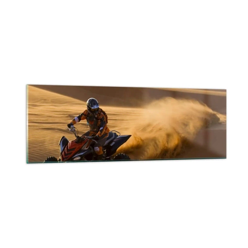 Quadro su vetro - Sulle onde della sabbia - 90x30 cm