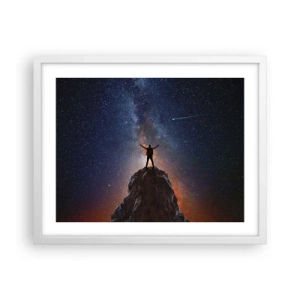 Poster in cornice bianca - La forza è con me! - 50x40 cm