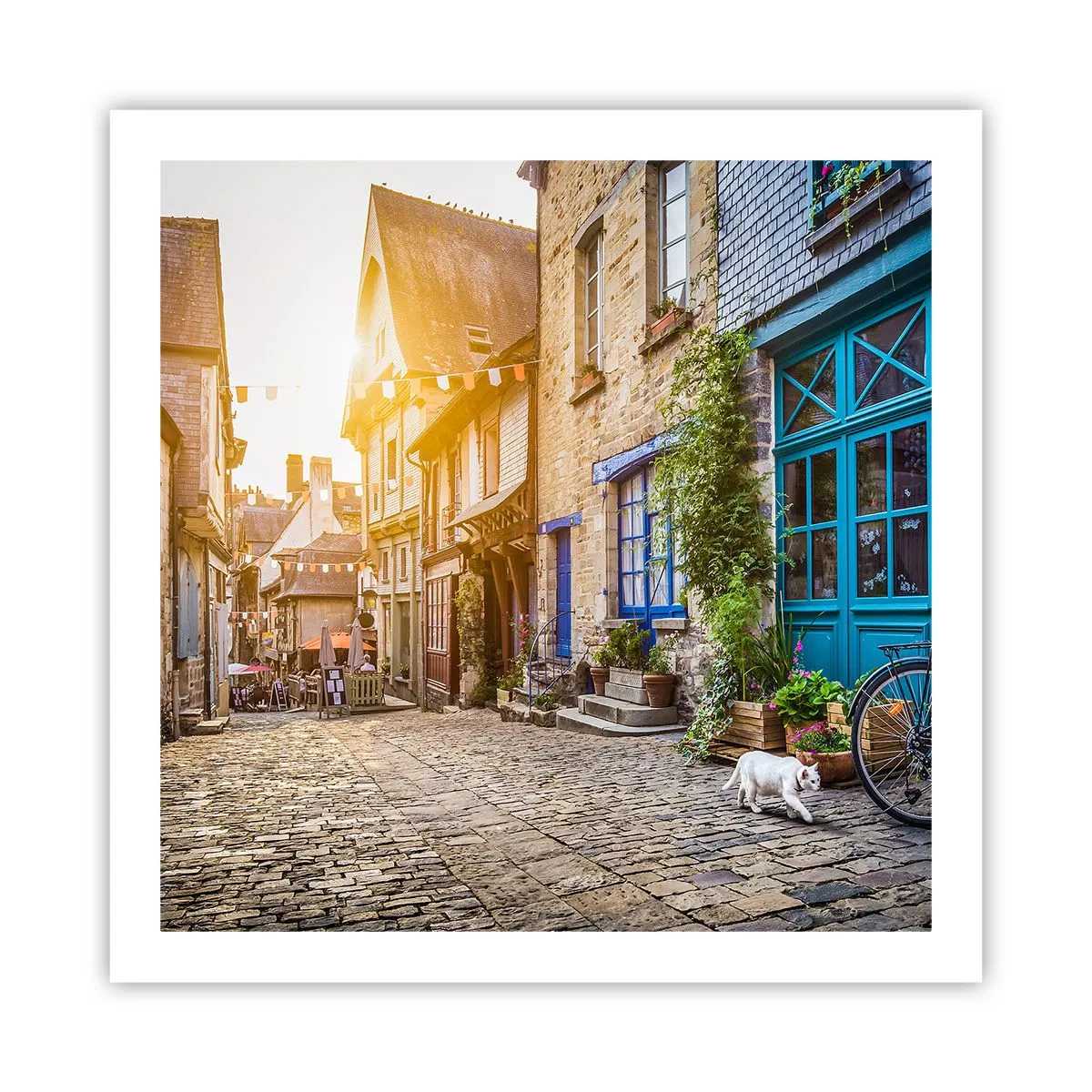 Poster - Lo spirito bianco della cittadina - 60x60 cm