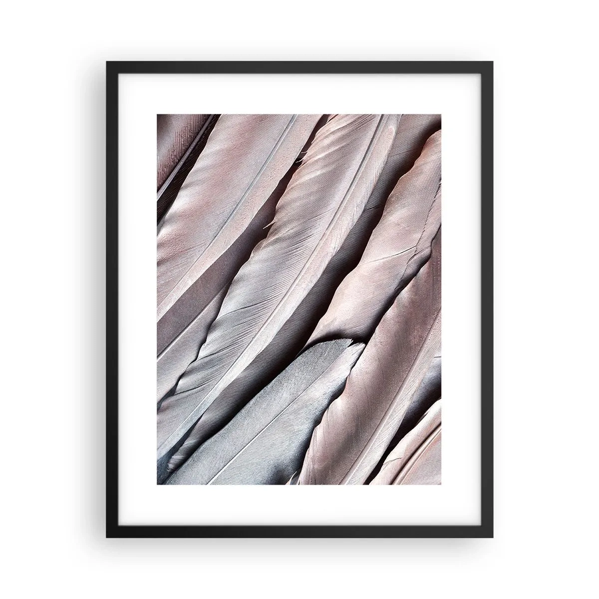 Poster in cornice nera - Argento rosato - 40x50 cm