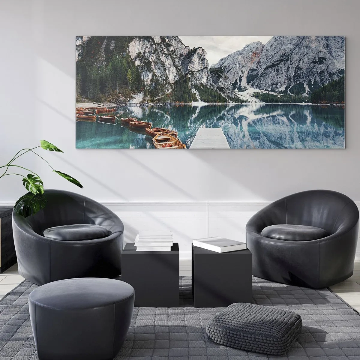 Quadro su vetro - Ti mostriamo la bellezza - 100x40 cm