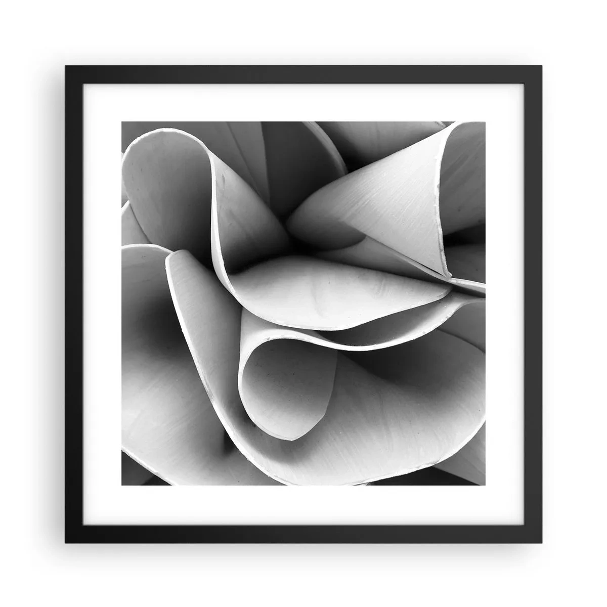 Poster in cornice nera - Avviene nello spazio - 40x40 cm
