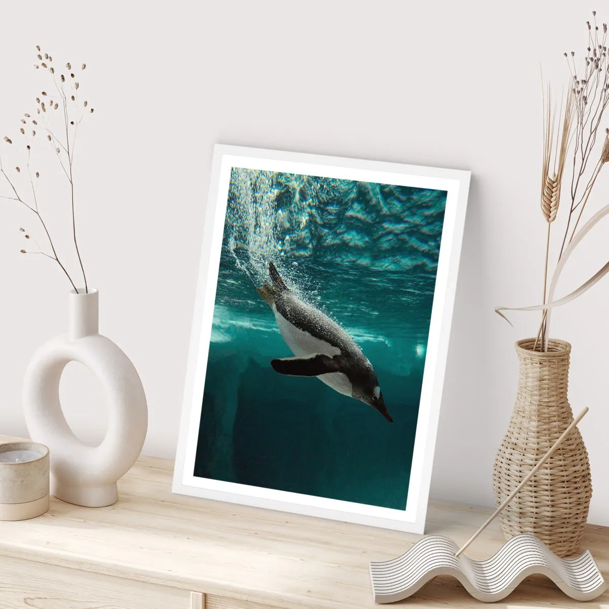 Poster in cornice bianca - Benvenuto nel mio mondo - 61x91 cm