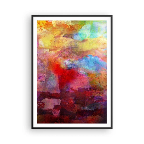 Poster in cornice nera - Guardando dentro all'arcobaleno - 70x100 cm