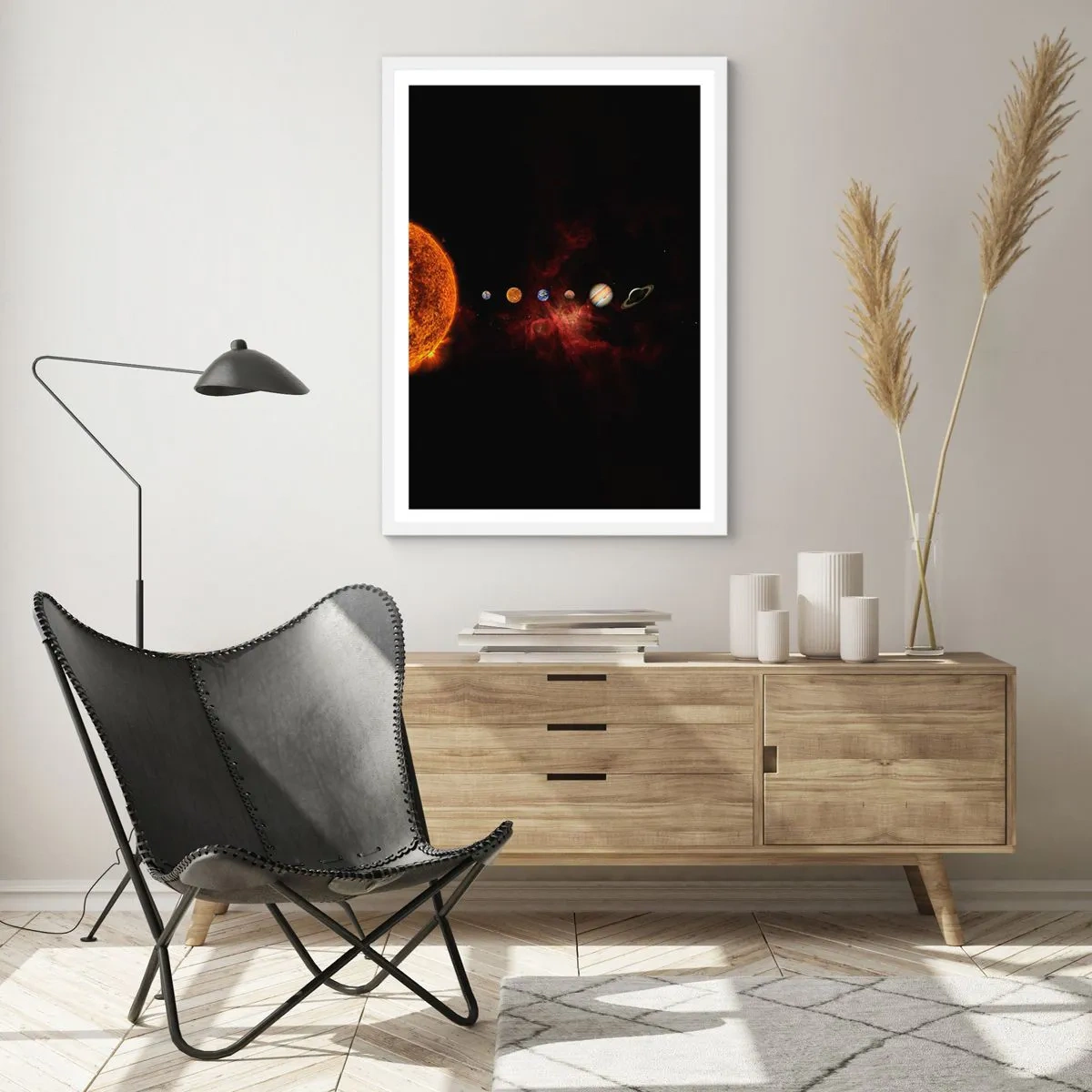 Poster in cornice bianca - Il nostro vicinato - 70x100 cm