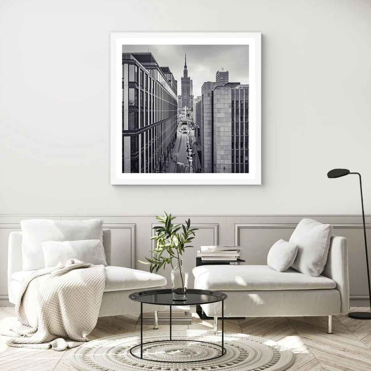 Poster in cornice bianca - La valle di Varsavia - 50x50 cm