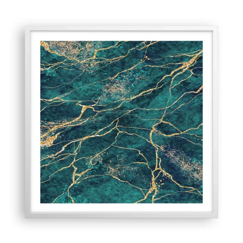 Poster in cornice bianca - La vena d'oro - 60x60 cm