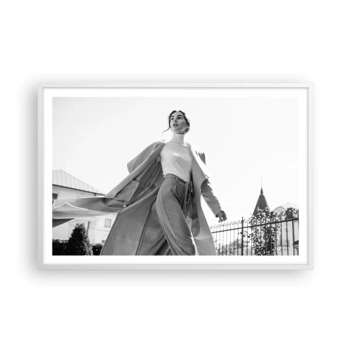 Poster in cornice bianca - Vieni con me? - 91x61 cm