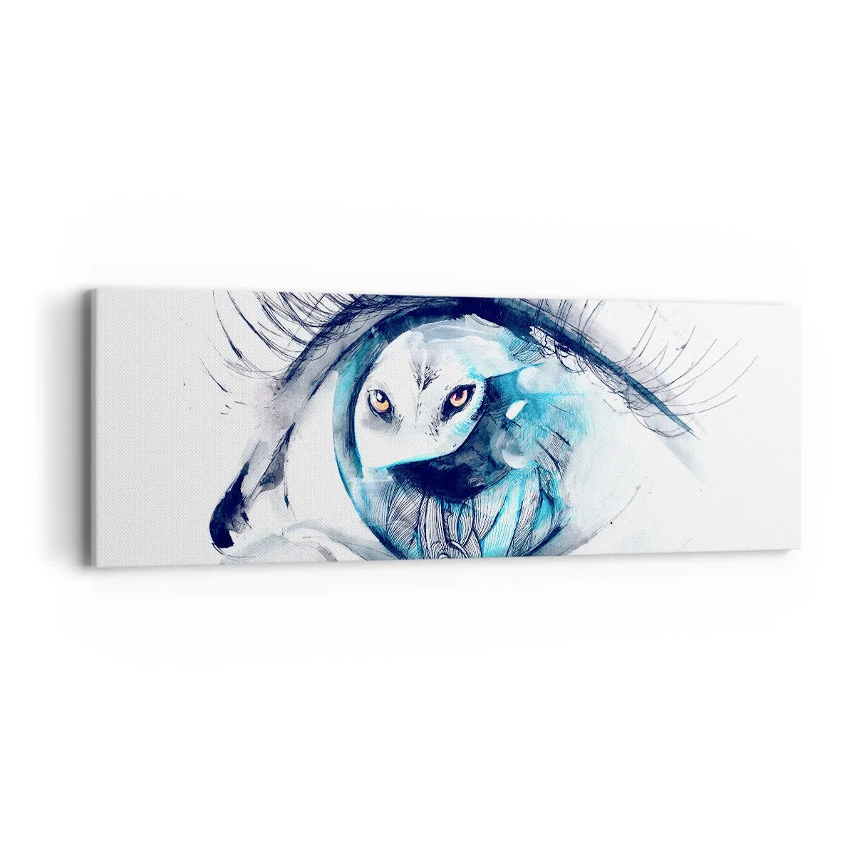 Quadro su tela - Stampe su Tela - Faccia a faccia con la natura selvaggia - 90x30 cm