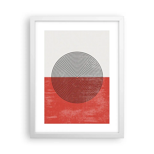 Poster in cornice bianca - Dritto al centro - 30x40 cm