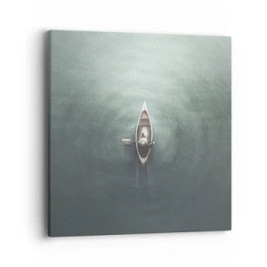 Quadro su tela - Stampe su Tela - Nel lago al chiaro di luna - 40x40 cm