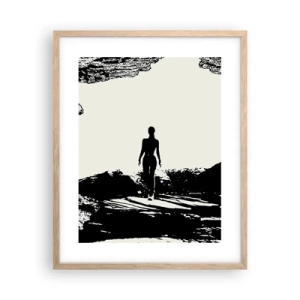 Poster in cornice rovere chiaro - Un nuovo sguardo - 40x50 cm