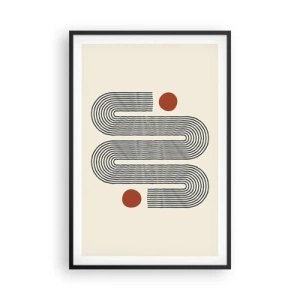 Poster in cornice nera - Dall'inizio alla fine - 61x91 cm
