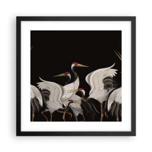 Poster in cornice nera - Cose da uccelli - 40x40 cm