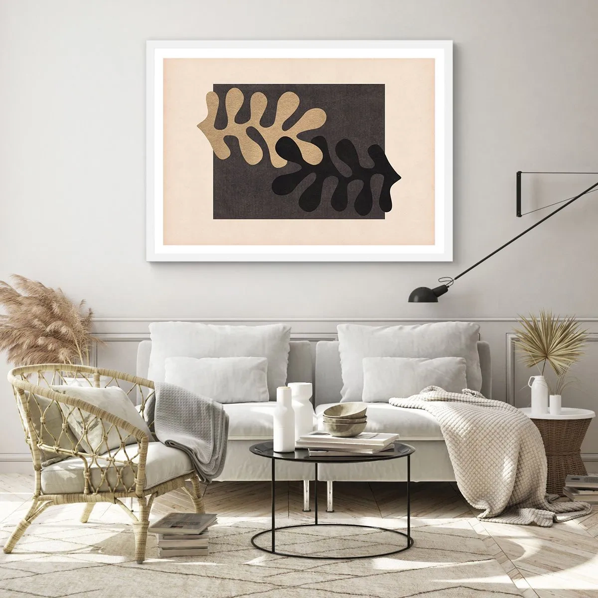 Poster in cornice bianca - Assenza e completamento - 40x30 cm