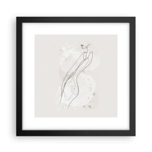 Poster in cornice nera - Errando con lo sguardo - 30x30 cm