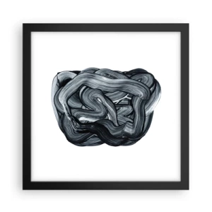 Poster in cornice nera - Non è così semplice - 30x30 cm