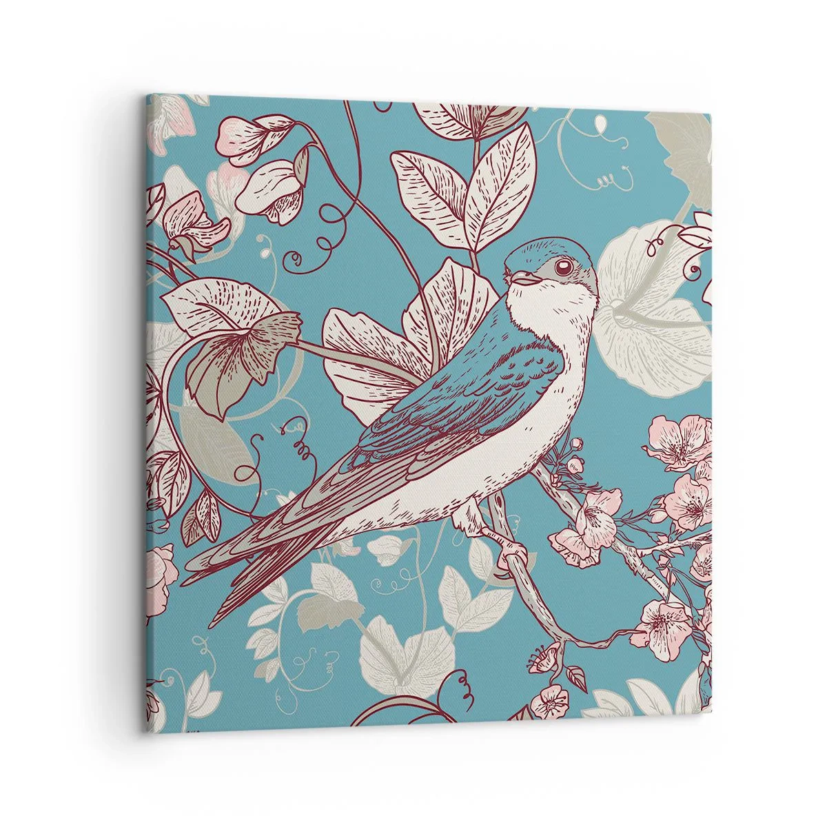 Quadro su tela - Stampe su Tela - Sul pioppo riflessi e cinguettii - 50x50 cm